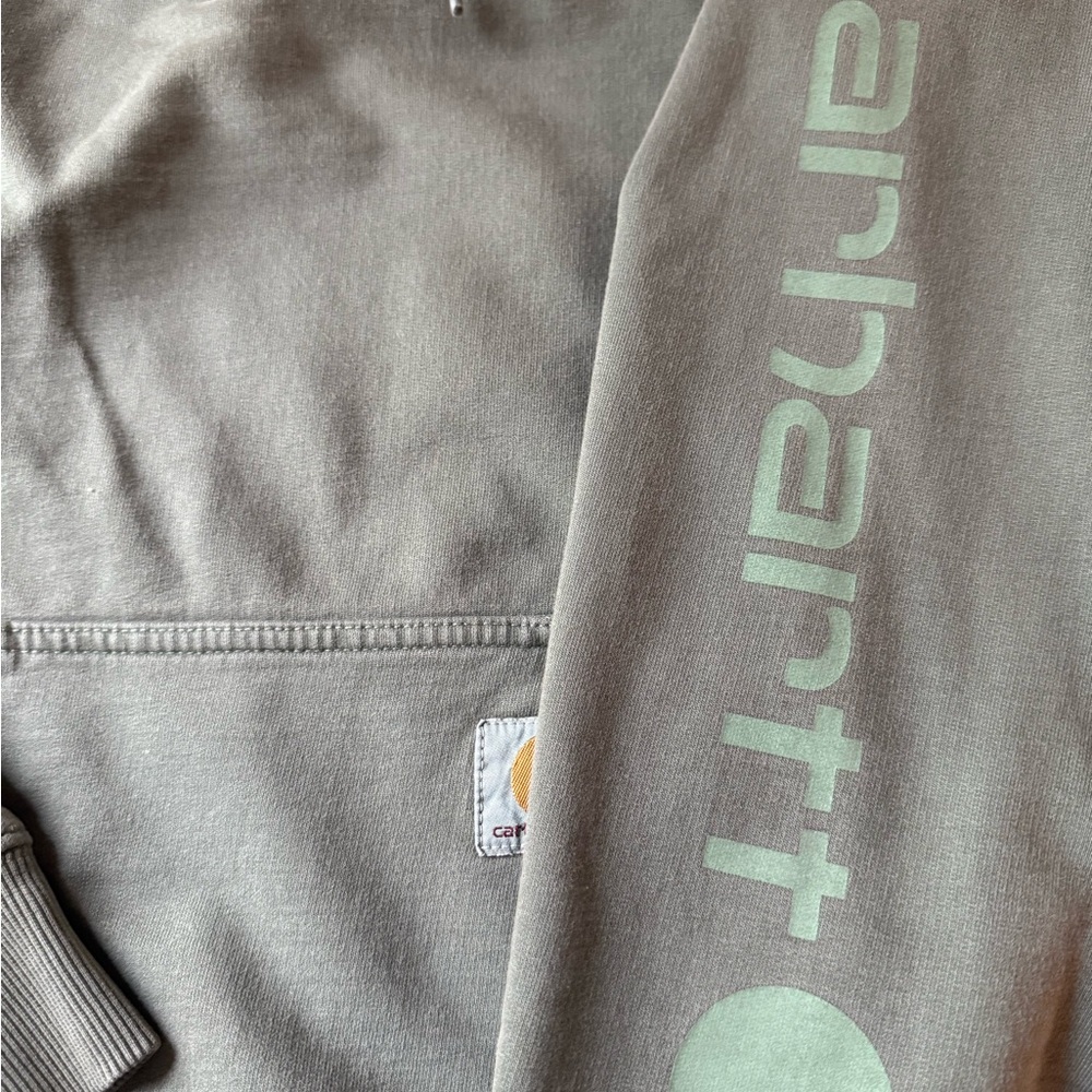 Carhartt Men's Green Hoodie, Small - Picture 4 of 4
